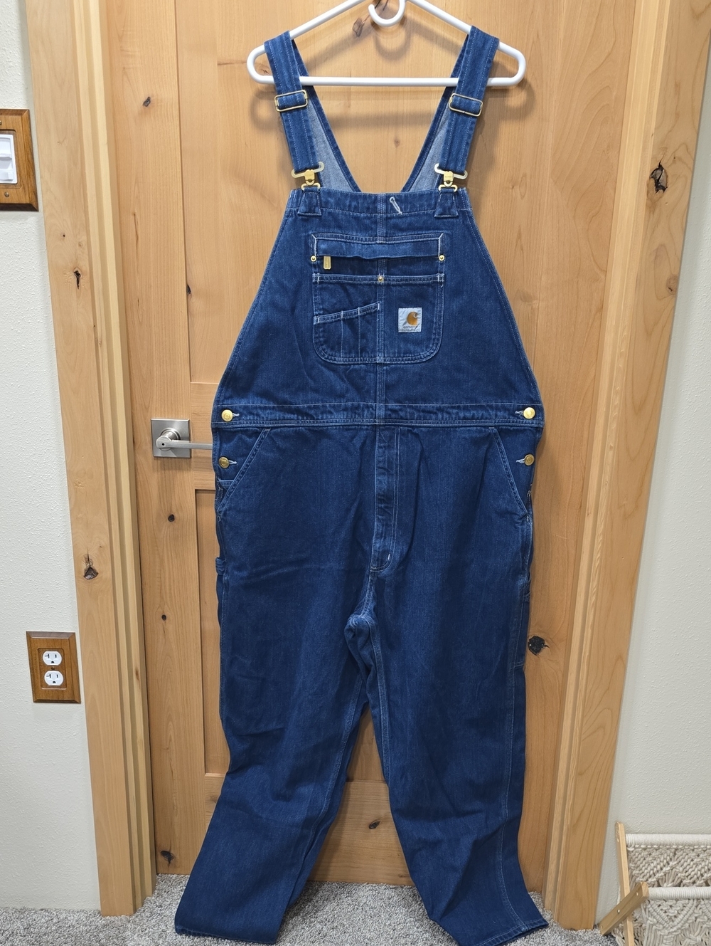 CARHARTT Men’s Blue Denim Work Overalls